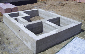 Строительство бетонного фундамента